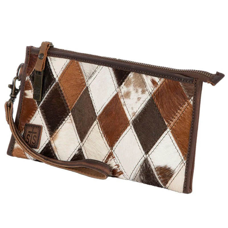 STS Diamond Cowhide Clutch - Healthber