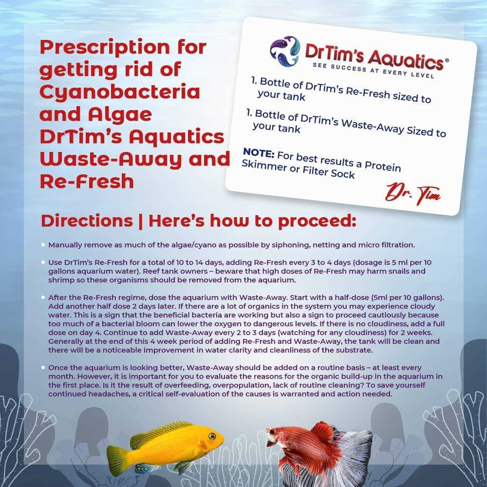 Dr. Tim’s Aquatics Waste Away Freshwater Aquarium Solution - Healthber