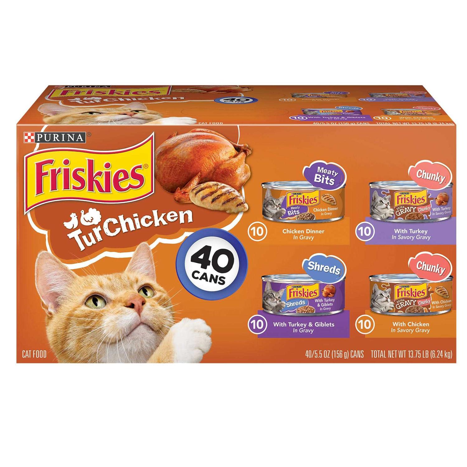 Friskies TurChicken Wet Cat Food Variety Pack - Healthber