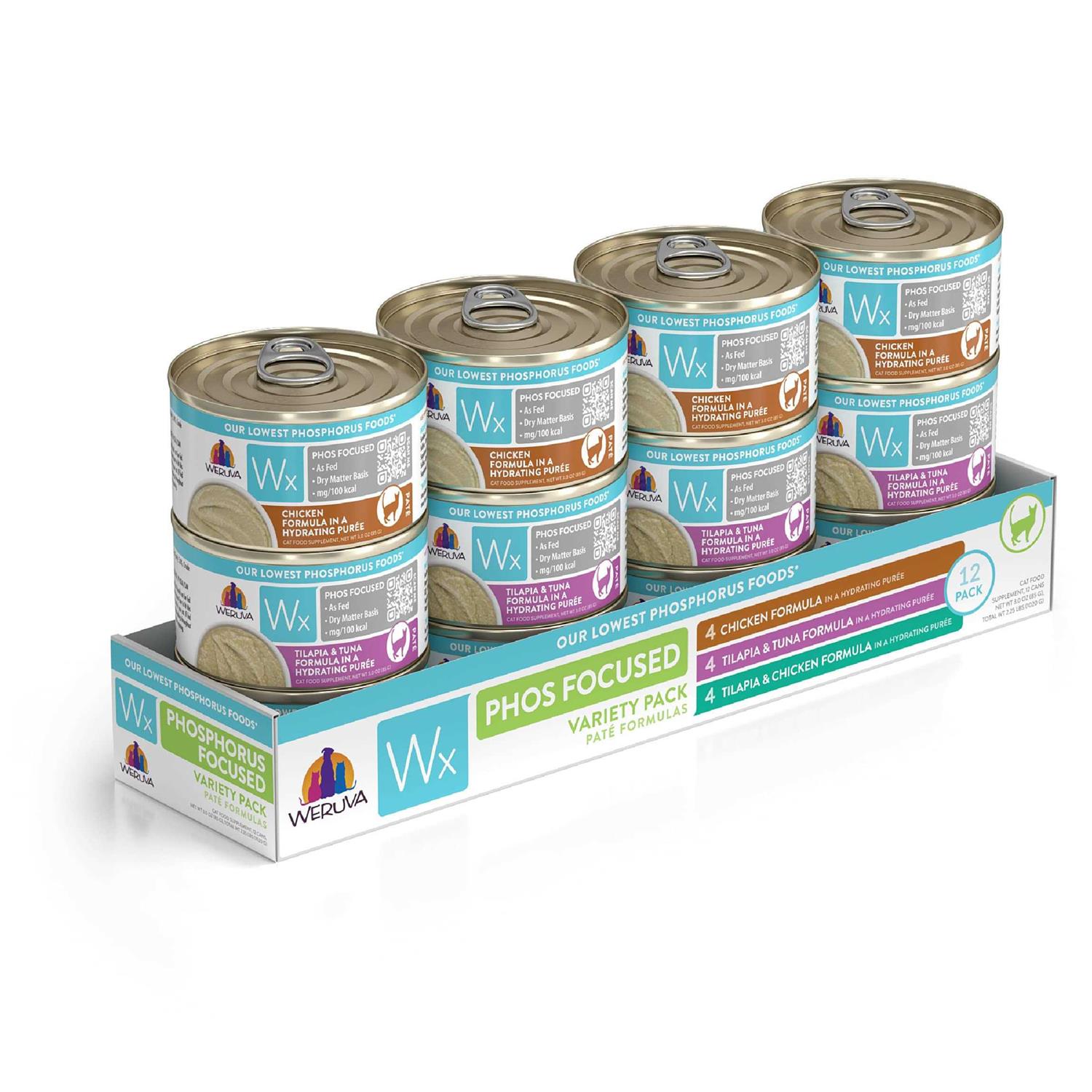 Weruva Wx Phos Focused Pate Formulas Variety Pack - Healthber