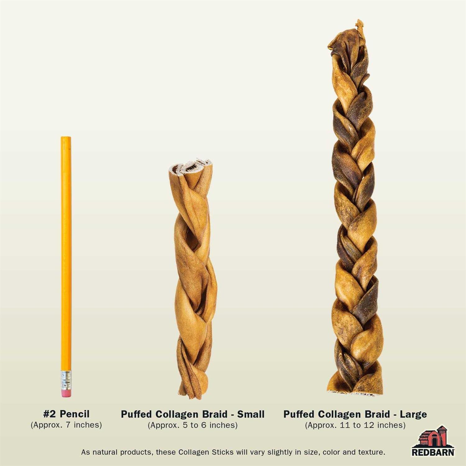 Redbarn Puffed Collagen Braid - Healthber