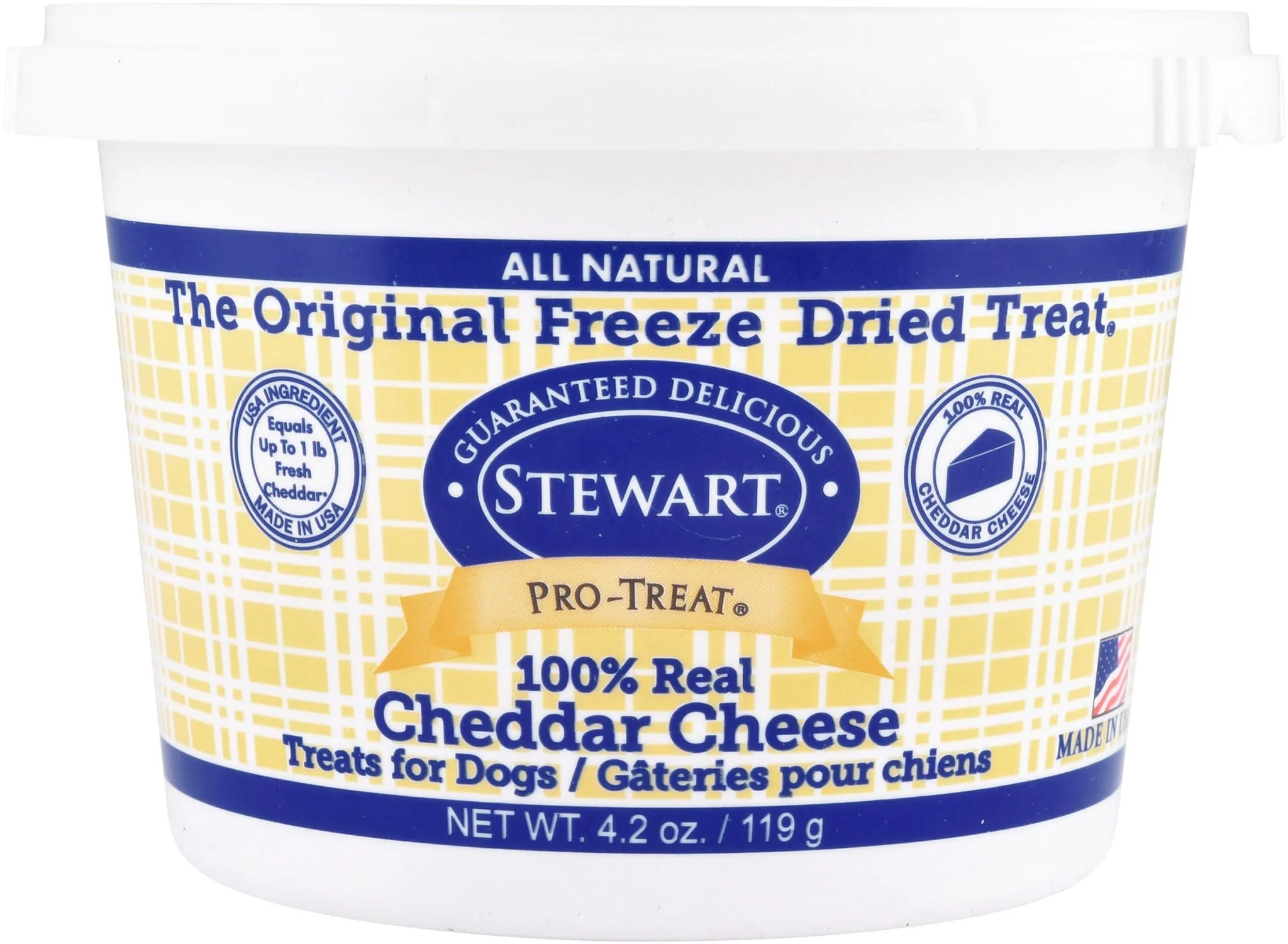 Stewart Pro-Treat Freeze-Dried Cheddar Cheese Treats for Dogs - Healthber