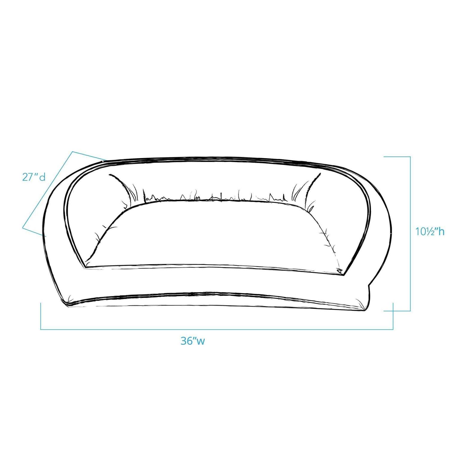 Carolina Pet Quilted Microfiber Bolster Bed - Healthber