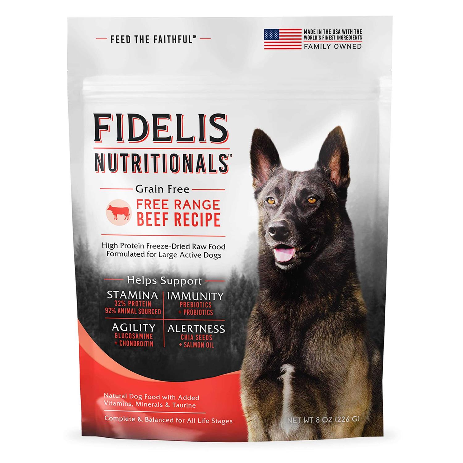 FIDELIS Freeze Dried Dog Food With Superfoods For Large Dog Breeds - Healthber