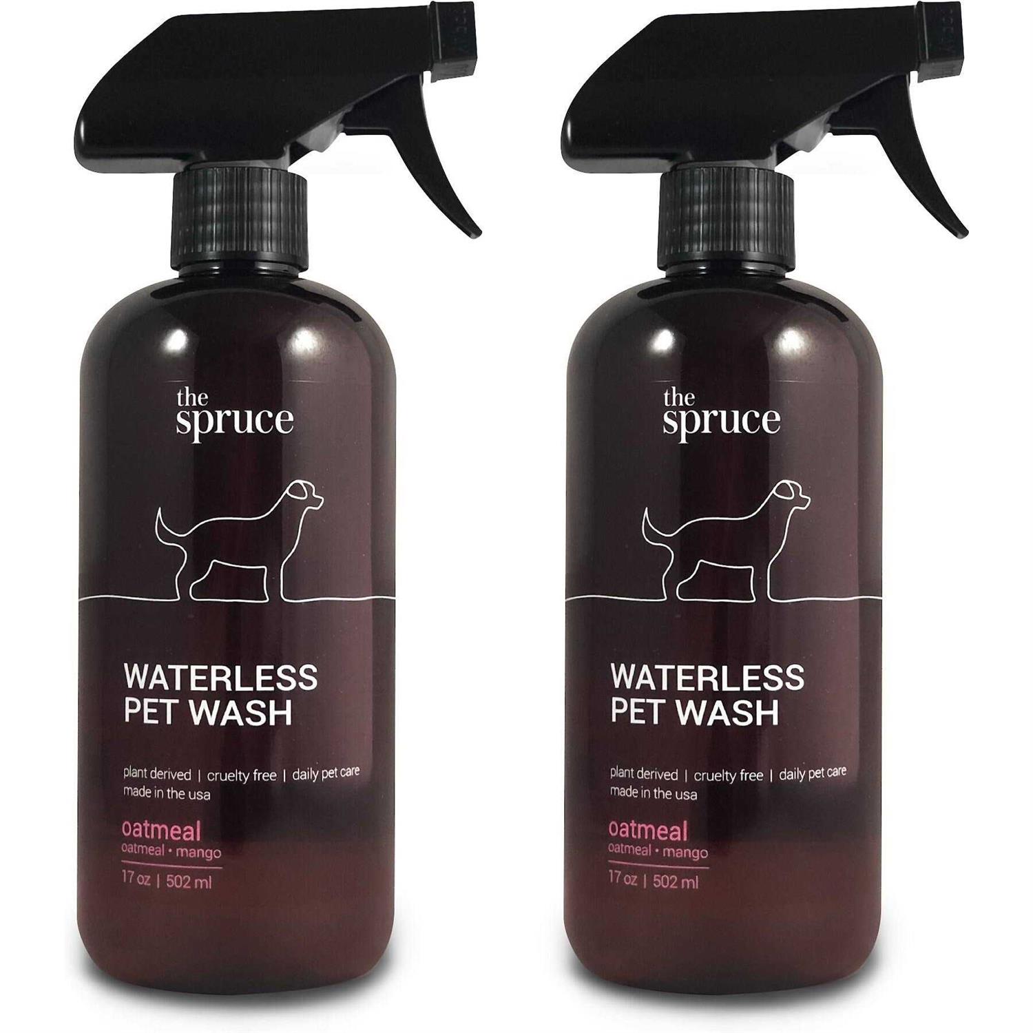 The Spruce Waterless Pet Wash No Rinse Moisturizing Cat & Dog Shampoo - Healthber
