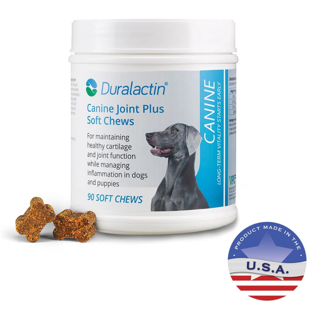 Duralactin Canine Joint Plus Soft Chews for Dogs, 90 ct - Healthber