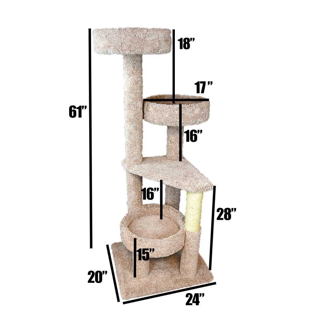 New Cat Condos 4 Level Cat Lounger - Healthber