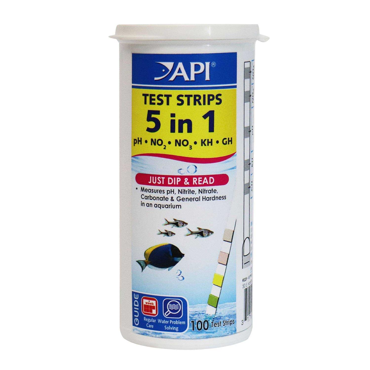 API 5 in 1 Aquarium Test Strips - Healthber