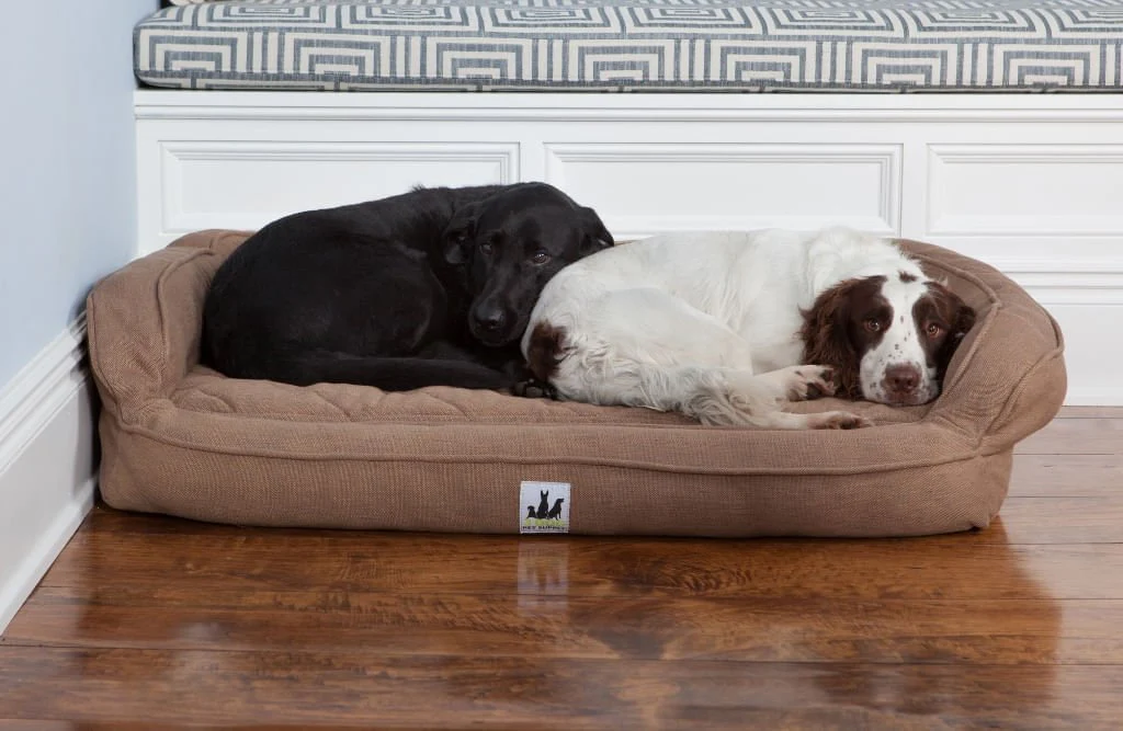 EZ-Wash Premium Headrest Memory Foam Dog Bed, Large - Healthber