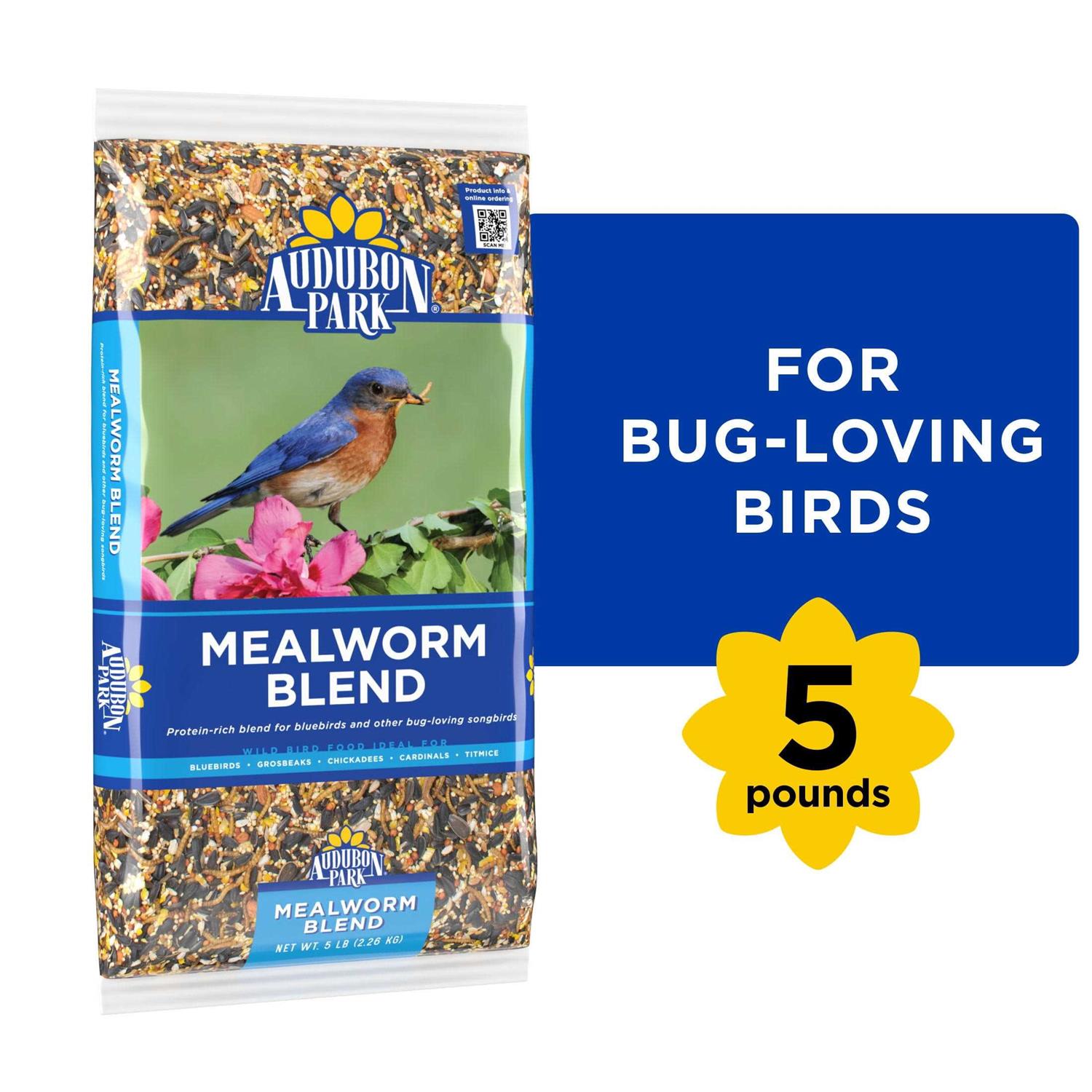 Audubon Park Mealworm Blend Wild Bird Food - Healthber