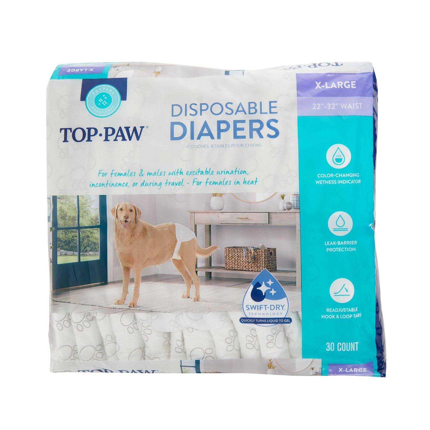 Top Paw Disposable Dog Diapers - Healthber