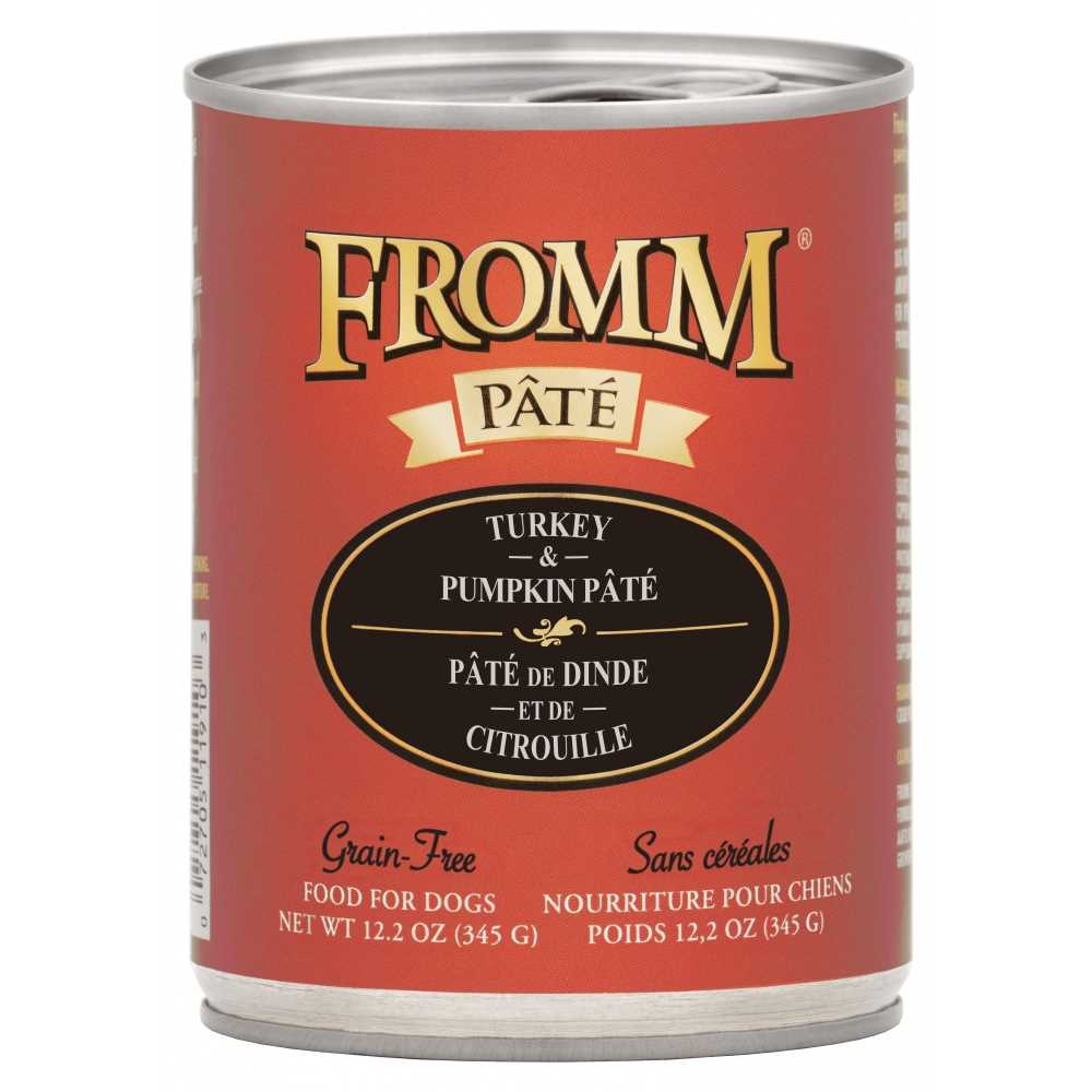 Fromm Turkey & Pumpkin Pate Grain Free Canned Dog Food – 12.2 oz, case of 12 | PetFlow - Healthber