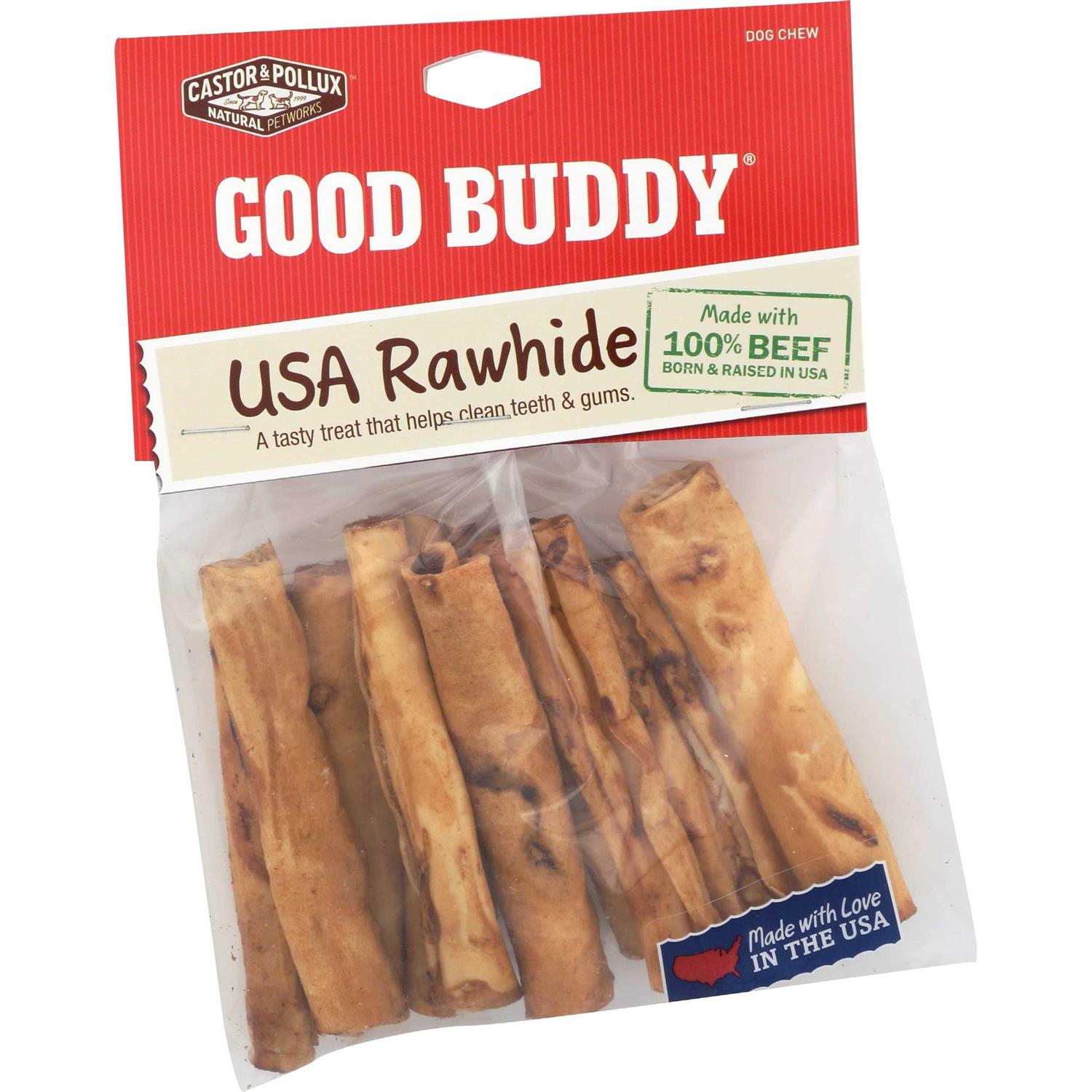 Castor & Pollux Good Buddy Rawhide Mini Rolls USA - Healthber