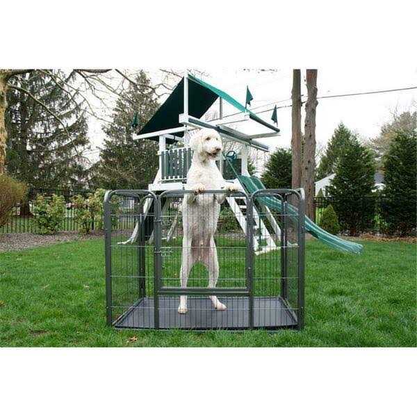 Iconic Pet Heavy Duty Rectangle Tube Pen Dog Cat Pet Training Kennel Crate 92144 - Healthber