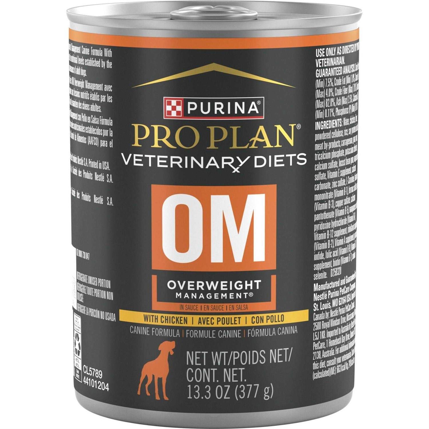 Purina Pro Plan Veterinary Diets OM Overweight Management Formula Canned Dog Food - Healthber