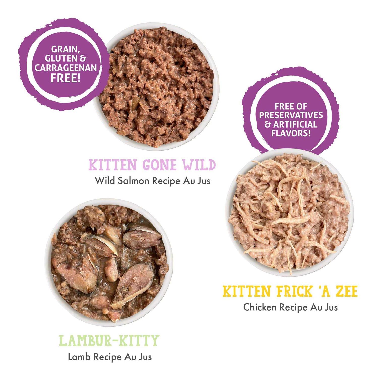 Weruva Cats in the Kitchen Kitten Zoomies Variety Pack - Healthber
