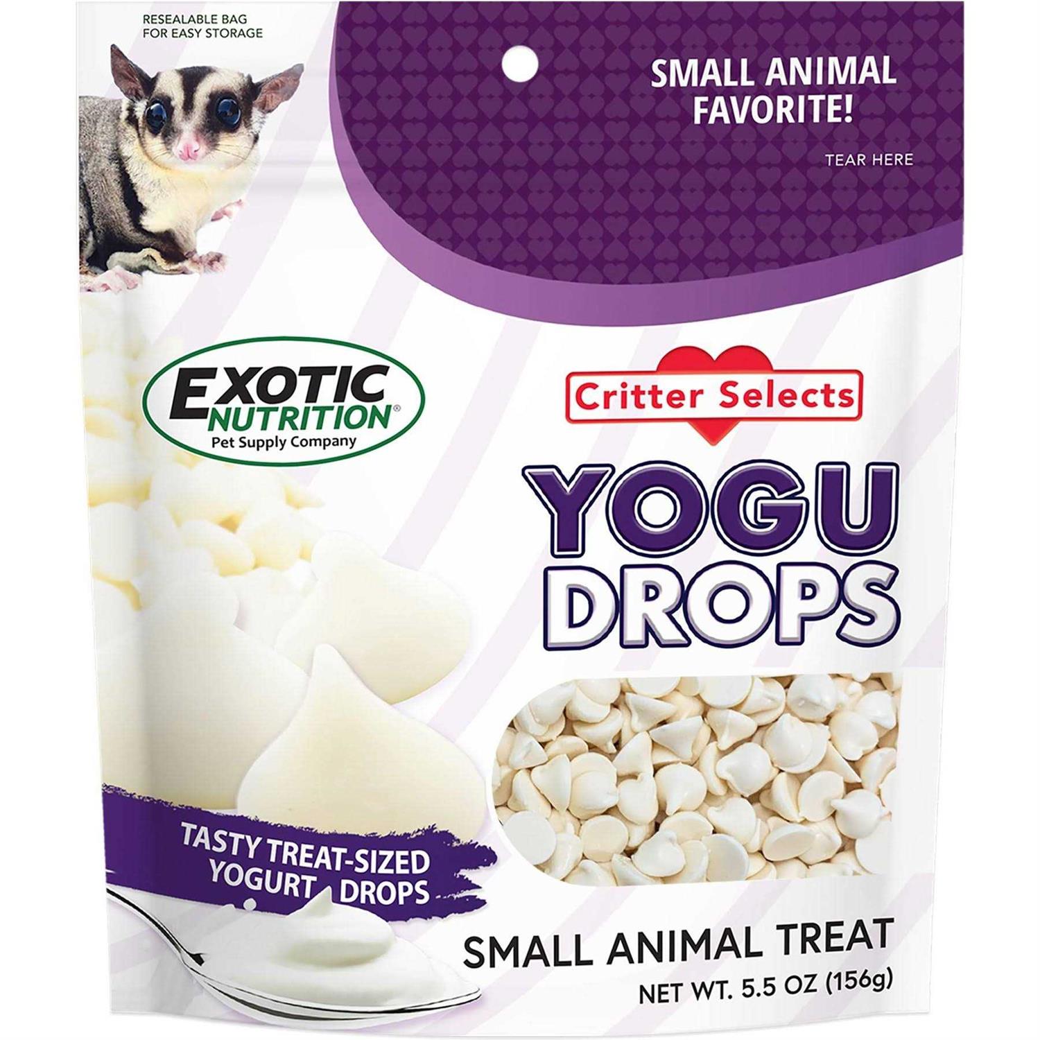 Exotic Nutrition Critter Selects Yogurt Drops Small Pet Treat - Healthber