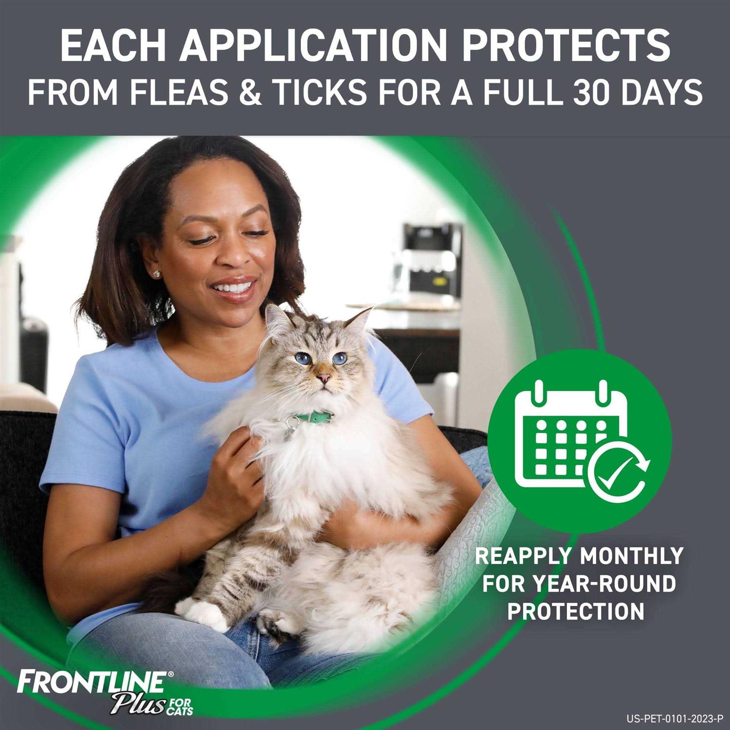 Frontline Plus Flea & Tick for Cats - Healthber