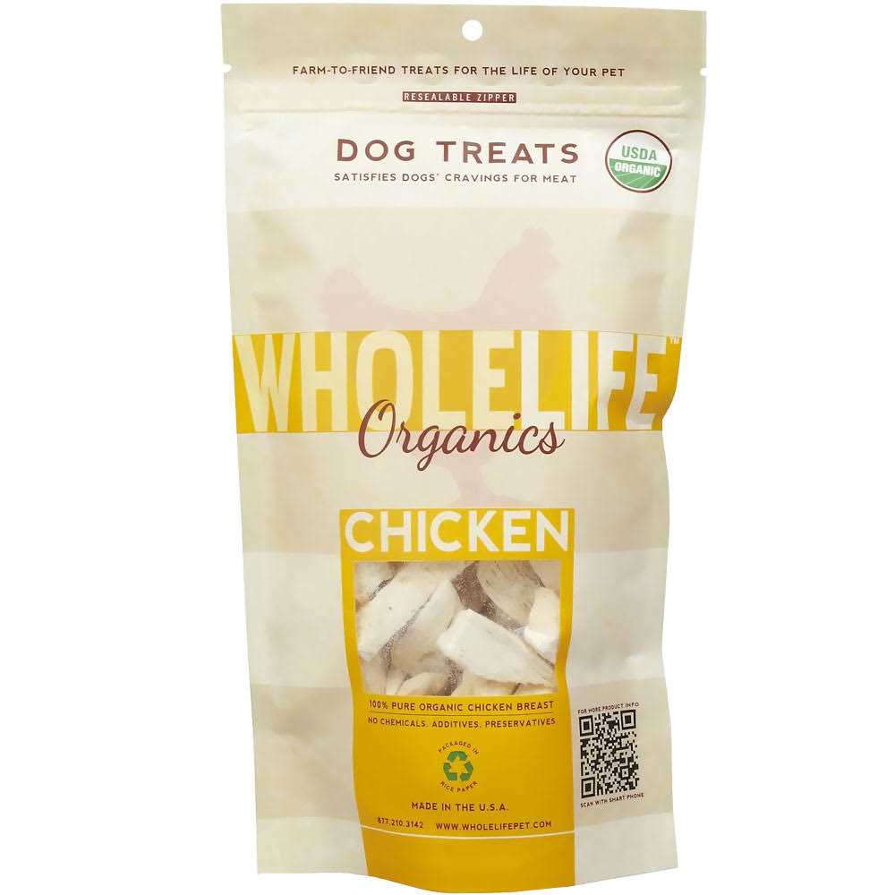 Whole Life Pet Just One Ingredient Freeze-Dried Chicken Dog Treats - Healthber