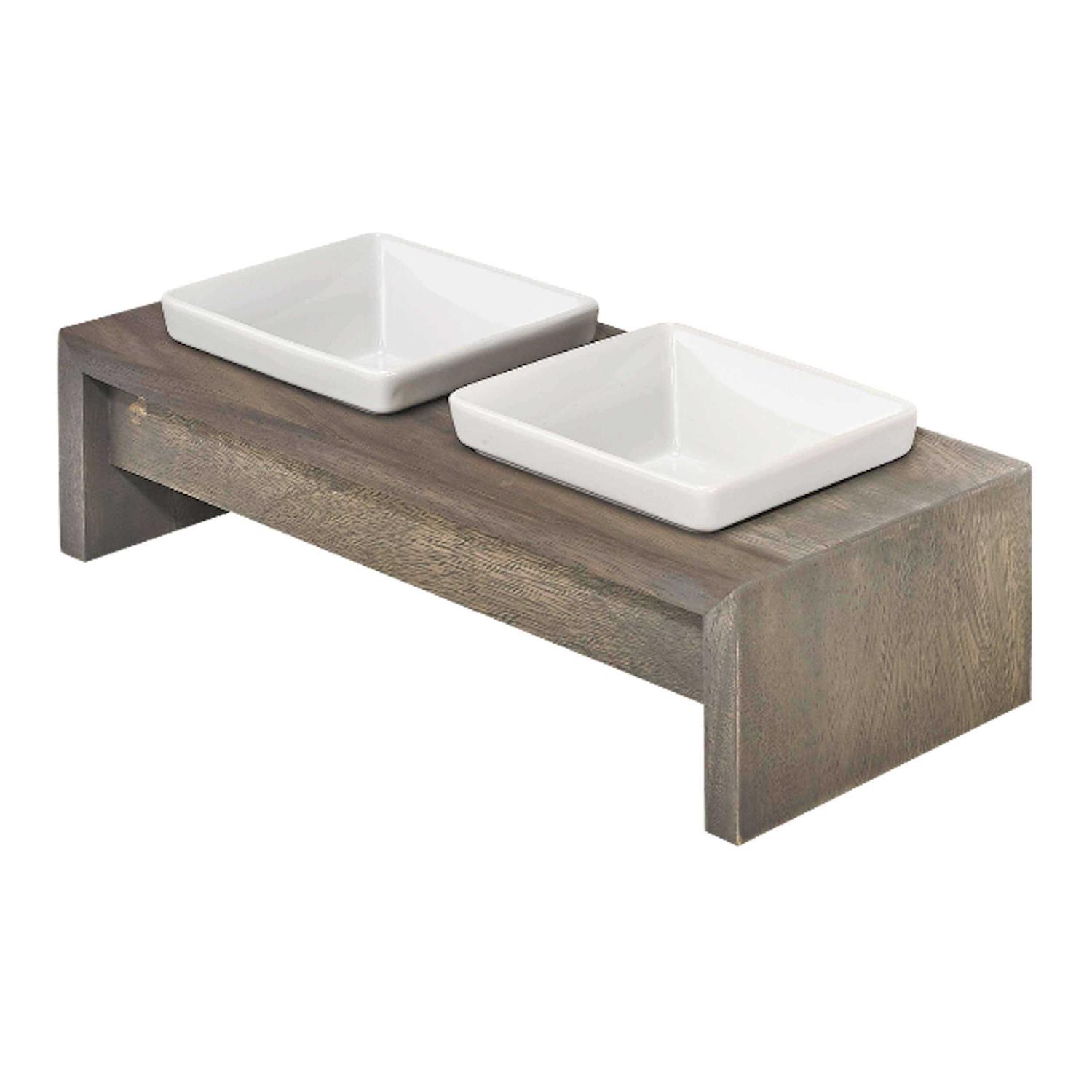 Bowsers Artisan Double Dog Feeder - Healthber