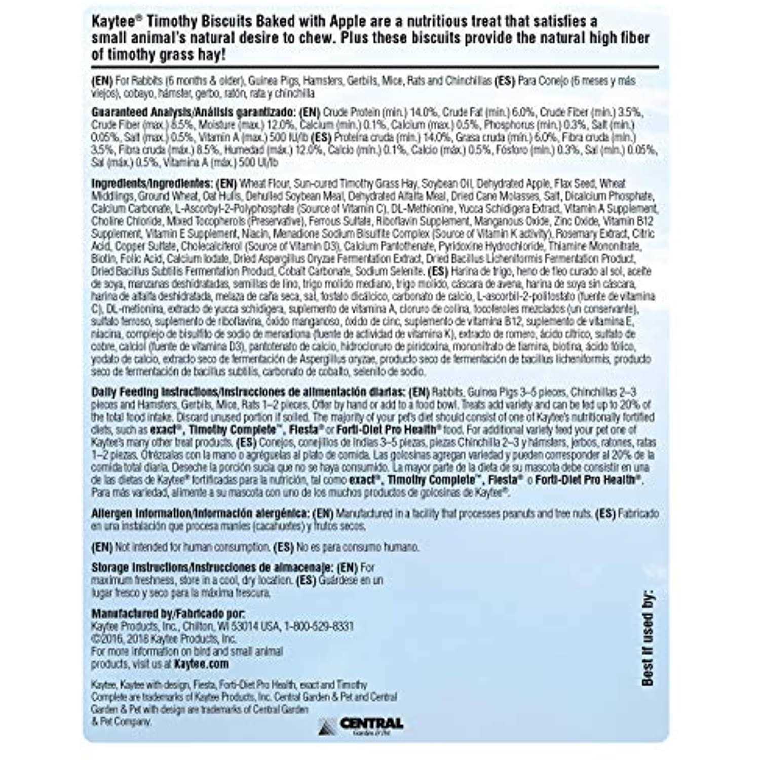 Kaytee Timothy Biscuits Baked Treat - Healthber