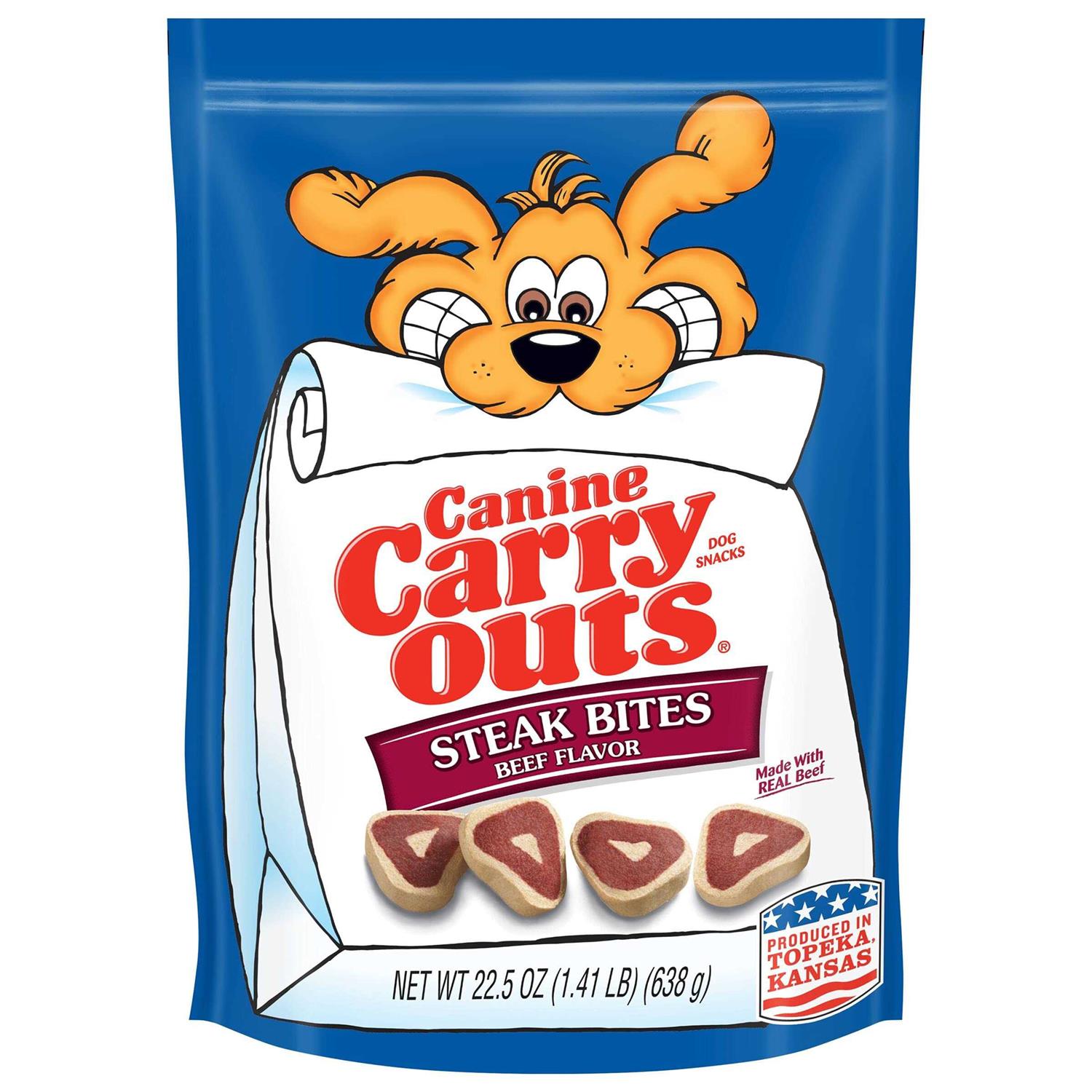 Canine Carry Outs Beef Flavor Dog Treats - Healthber
