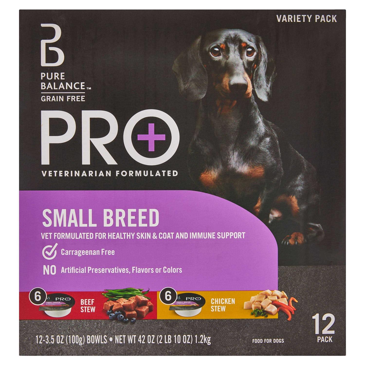 Pure Balance Pro+ Small Breed Chicken & Beef Wet Dog Food - Healthber