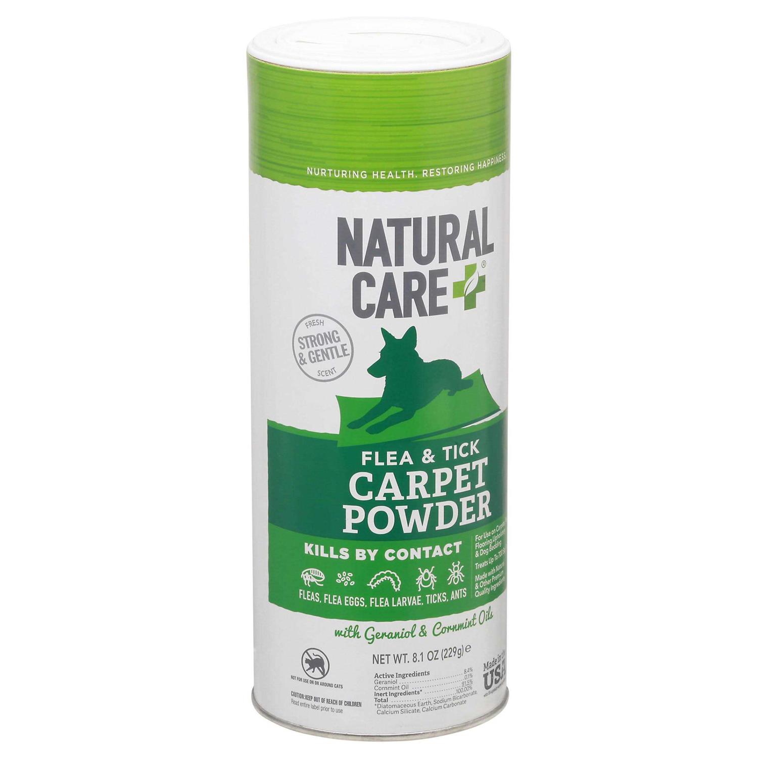 Natural Care Flea and Tick Carpet Powder Flea Treatment for Rugs, Carpet, or Pet Bedding - Healthber