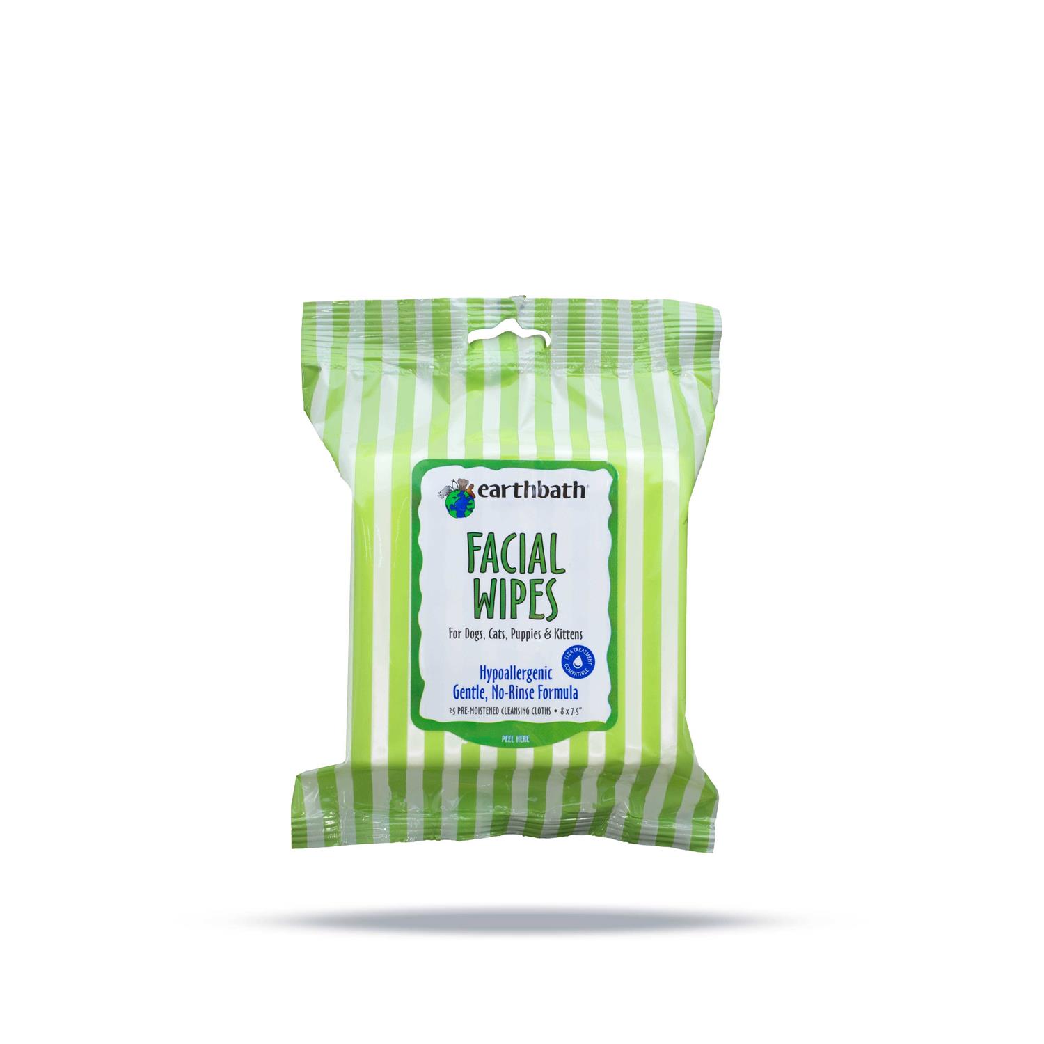 Earthbath Facial Wipes for Dogs & Cats - Healthber