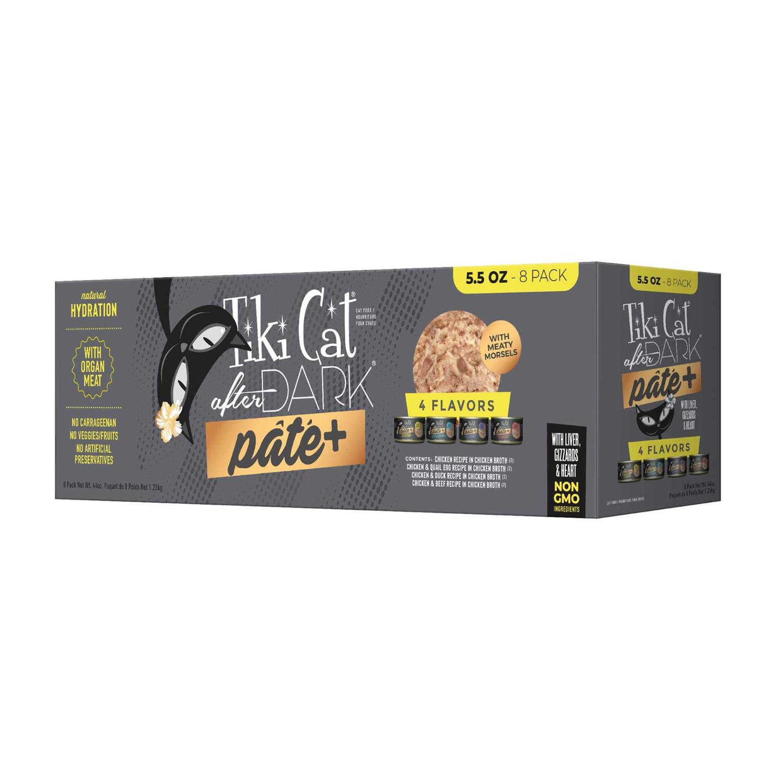 Tiki Cat After Dark Pate+ Variety Pack Wet Cat Food - Healthber