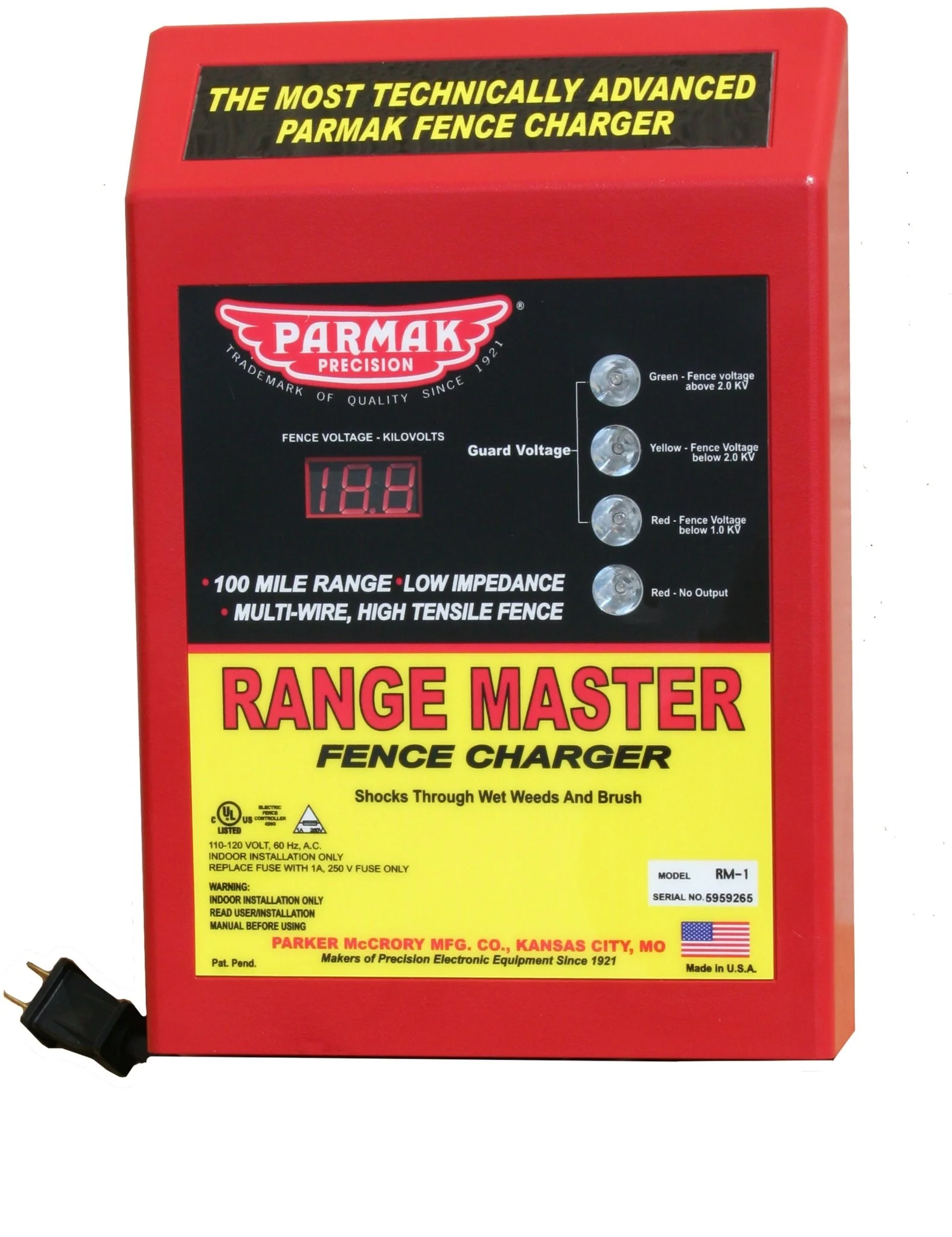 Parmak Range Master Fence Charger - Healthber