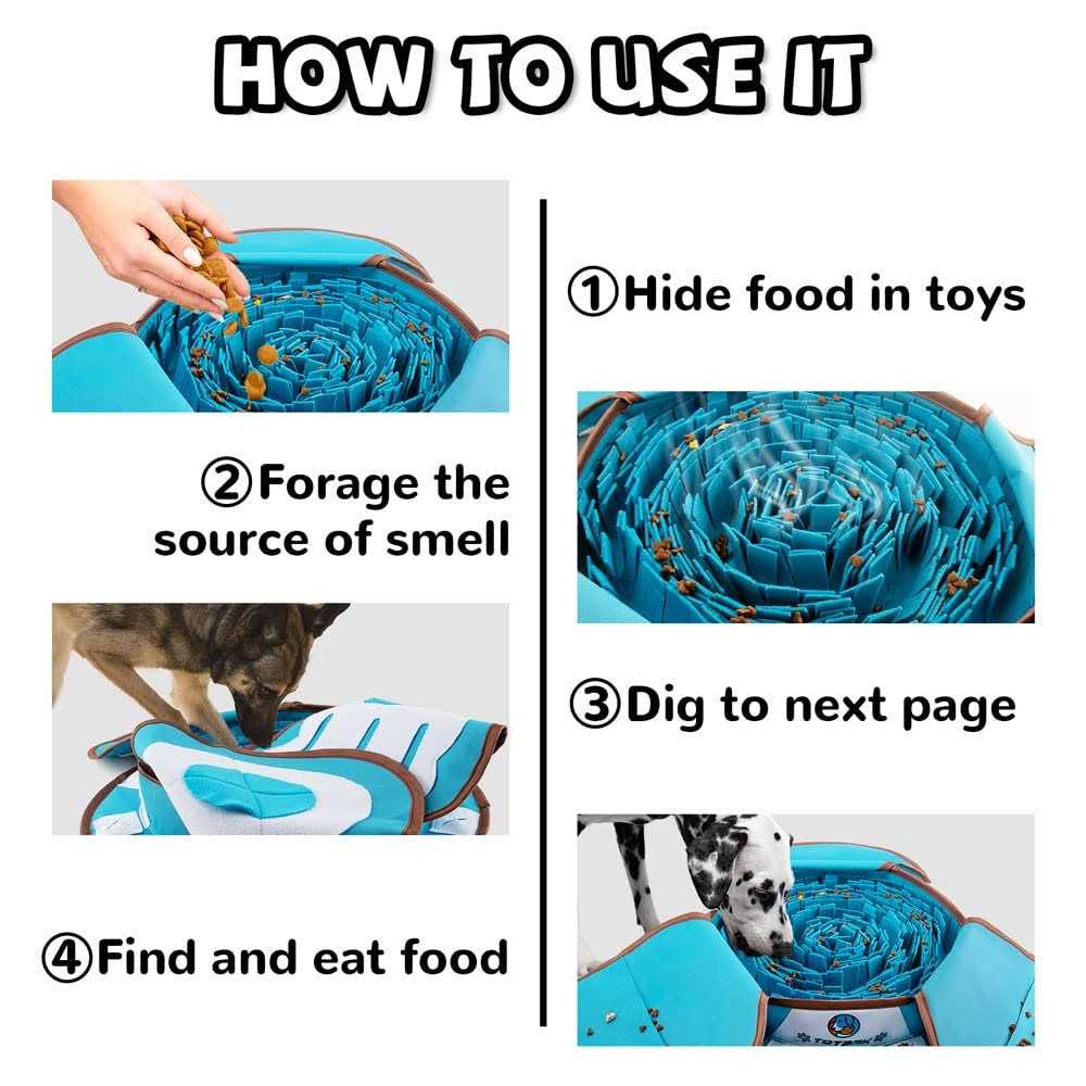 TOTARK Dog Digging Toys Large Snuffle Mat for Dogs Encourages Natural Foraging Skills - Healthber