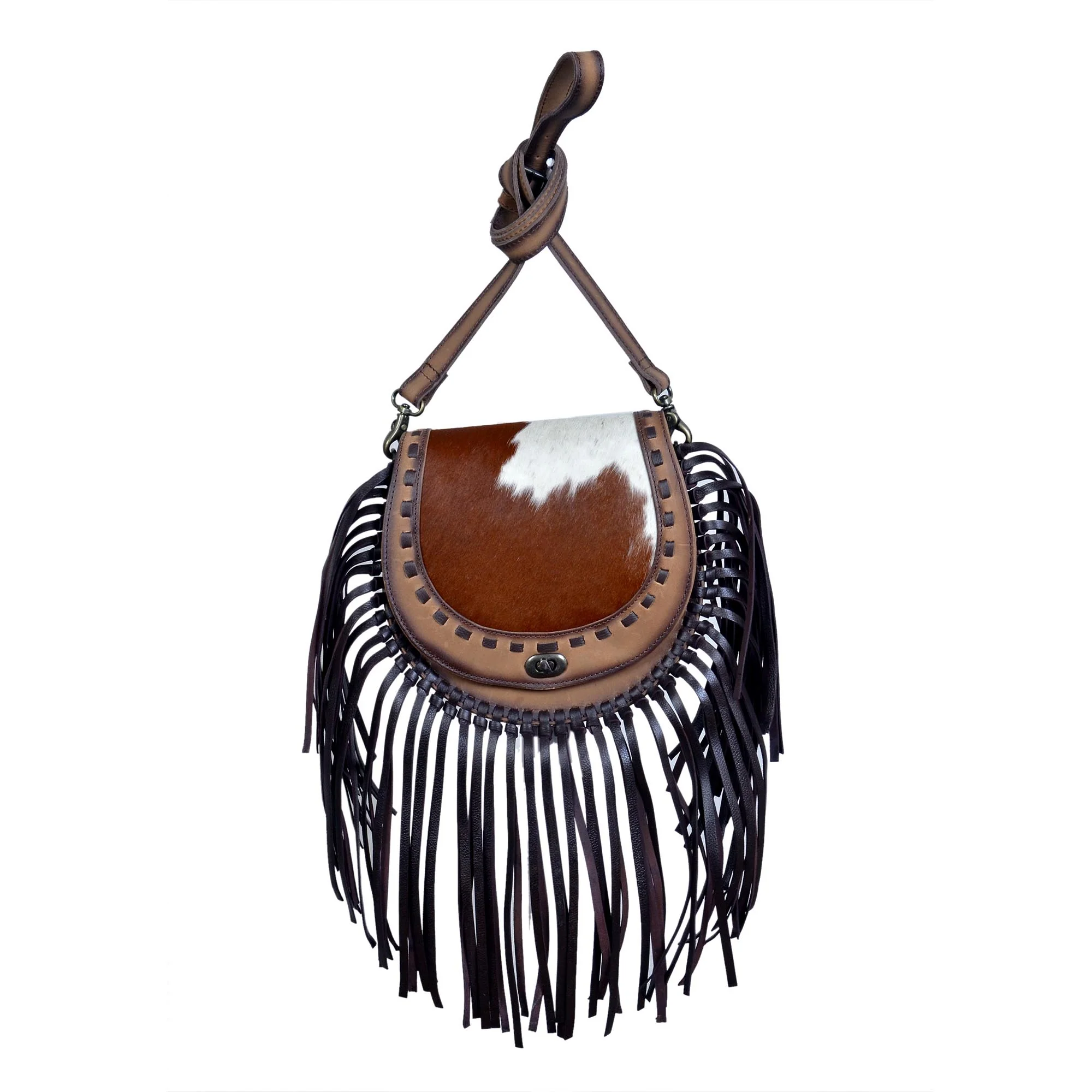 Rafter T Hair-On Horseshoe Purse - Healthber