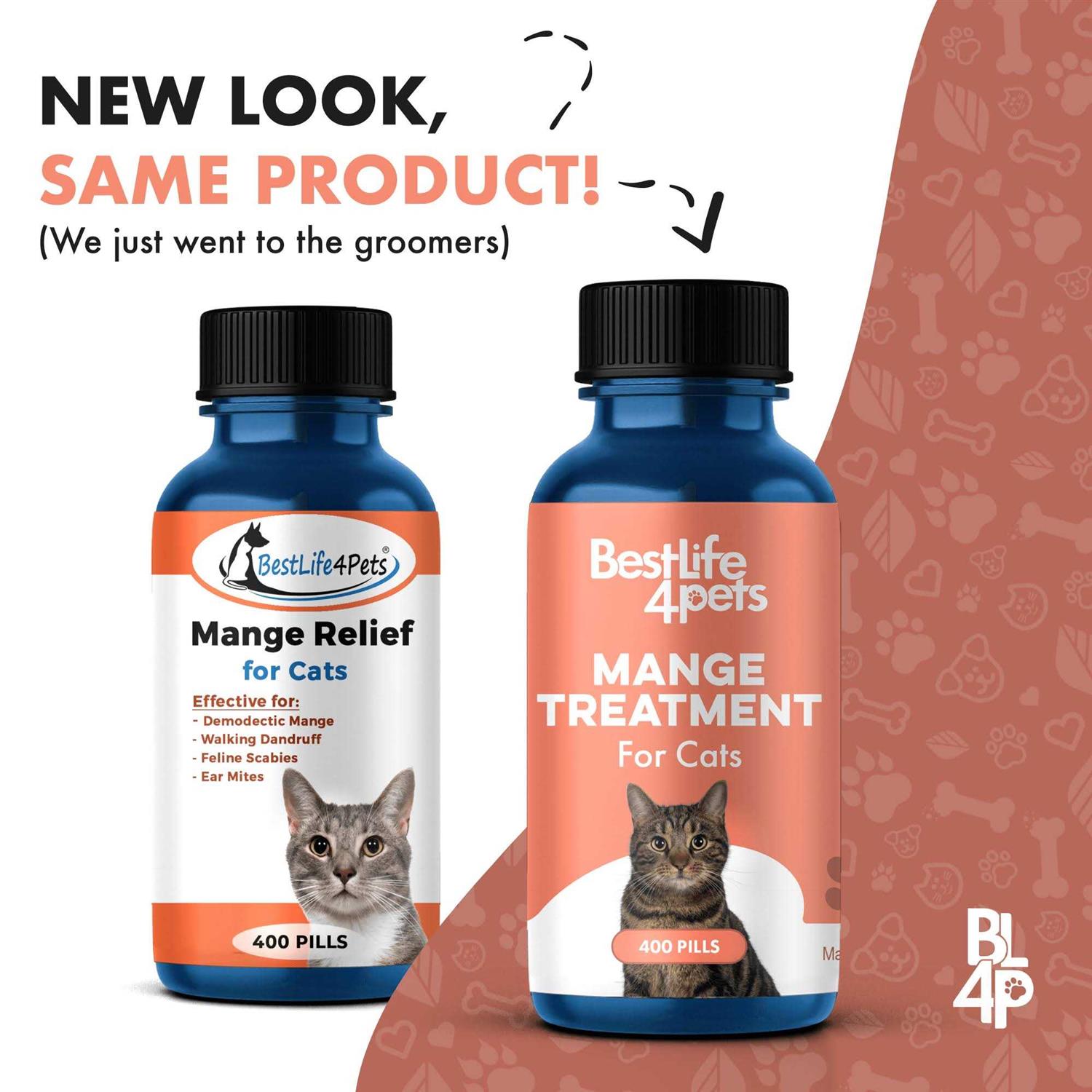 BestLife4Pets Demodectic Mange and Scabies Relief for Cats Ear Mites & Itch Relief Supplements for Cat Itching Relief - Healthber