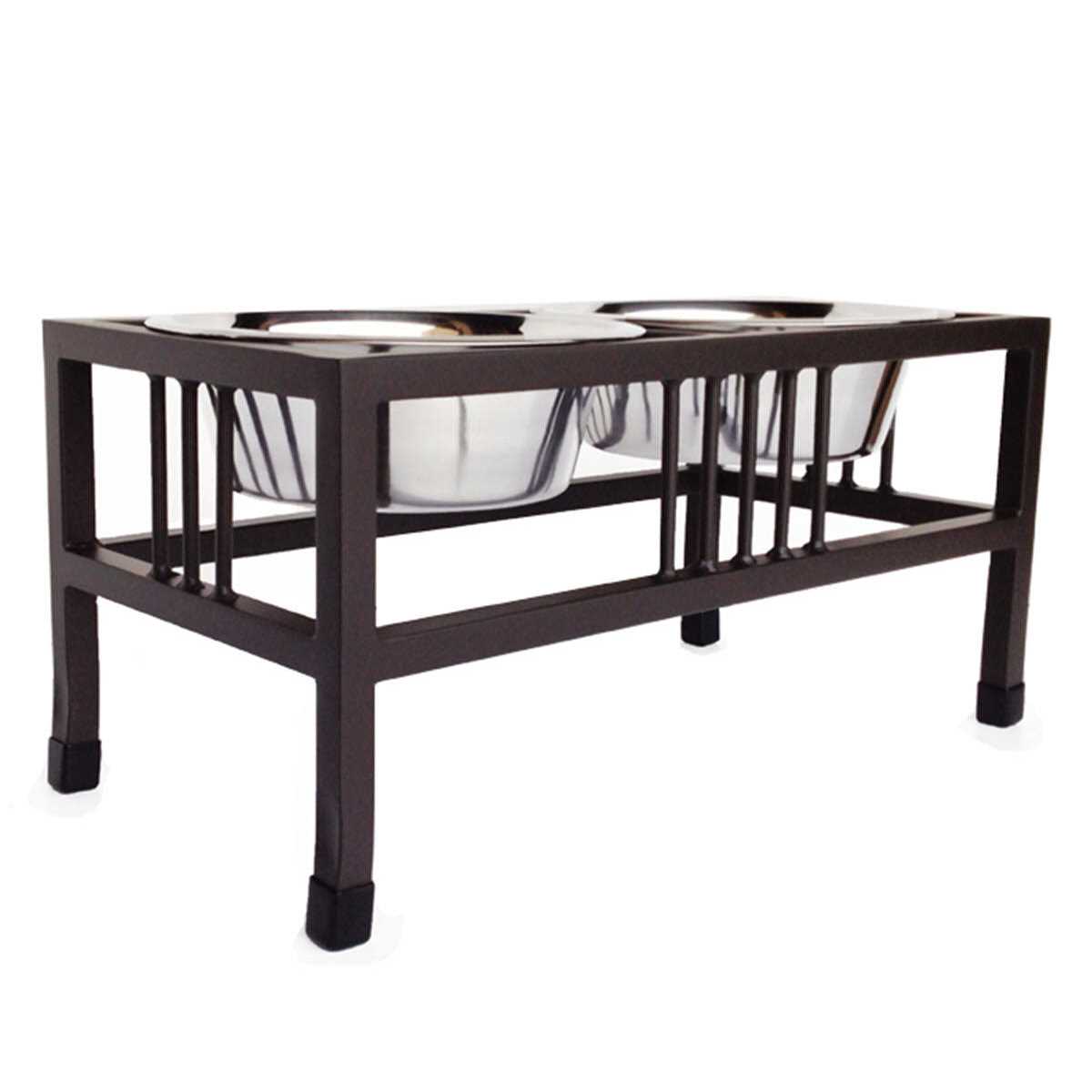 Baron Double Raised Dog Bowl - Healthber