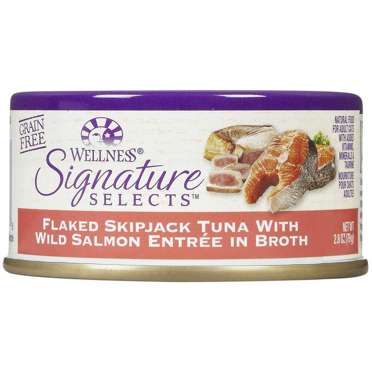 Wellness Signature Selects Natural Grain Free Cat Food Tuna & Salmon - Healthber