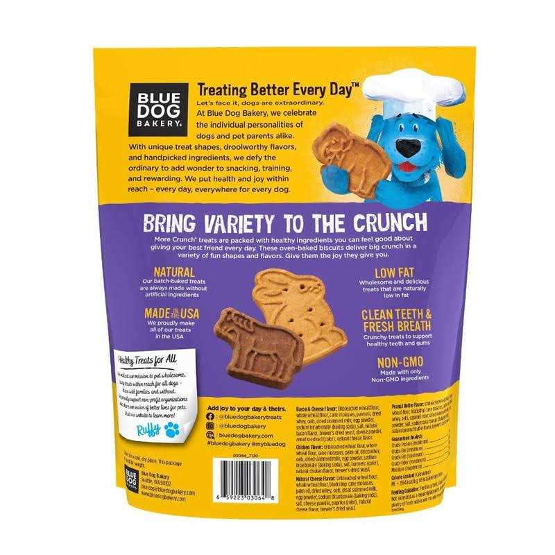 Blue Dog Bakery More Crunch Assorted Flavors Dog Treats - Healthber