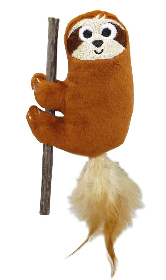Refillable Sloth Silvervine Stick Cat Toy - Healthber