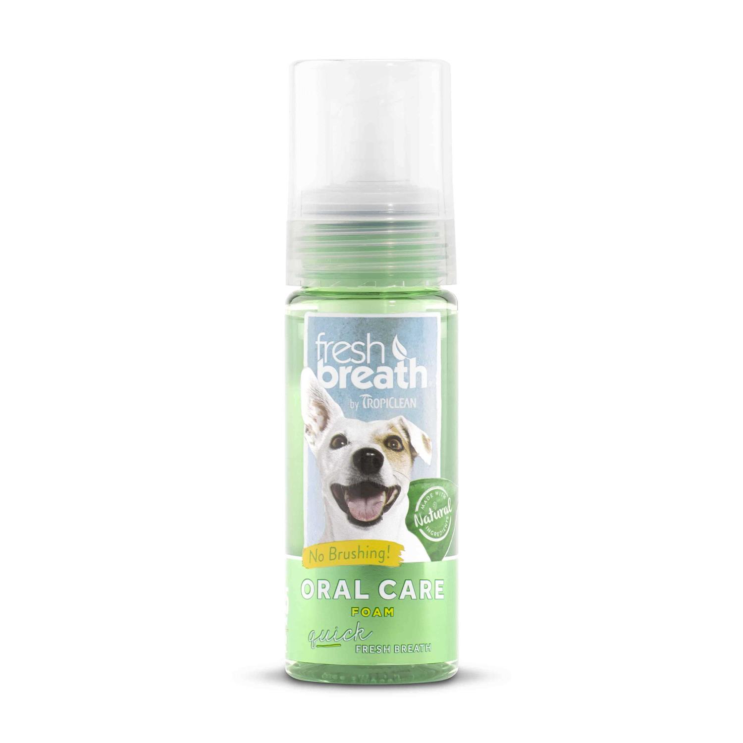 Tropiclean Fresh Breath Mint Foam - Healthber