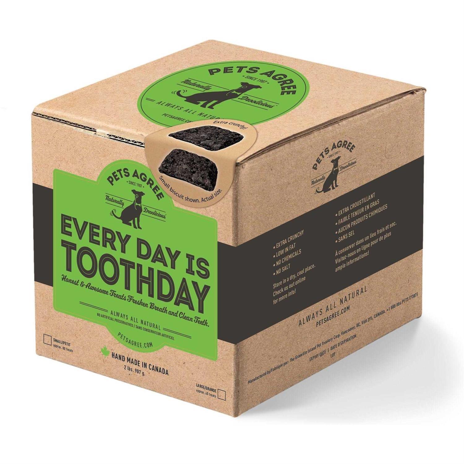 Granville Island Pet Treatery Pets Agree Breath Large Biscuit Crunchy Dog Treats - Healthber