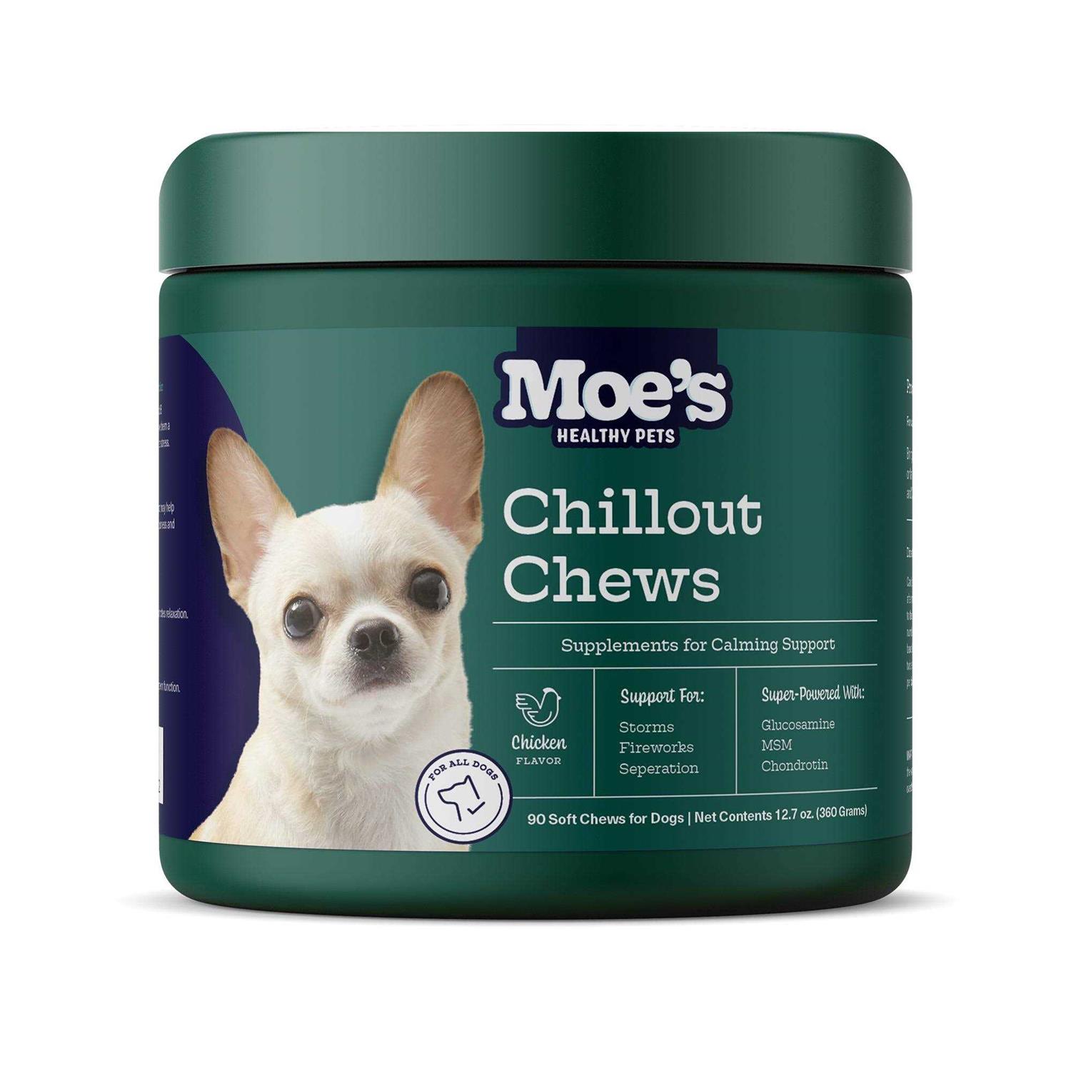 Moe’s Healthy Pets Dog Calming Treats Best Anxiety Supplement - Healthber