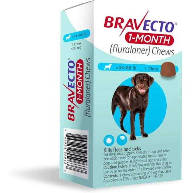 Bravecto 1-Month Chews for Dogs 44 - Healthber