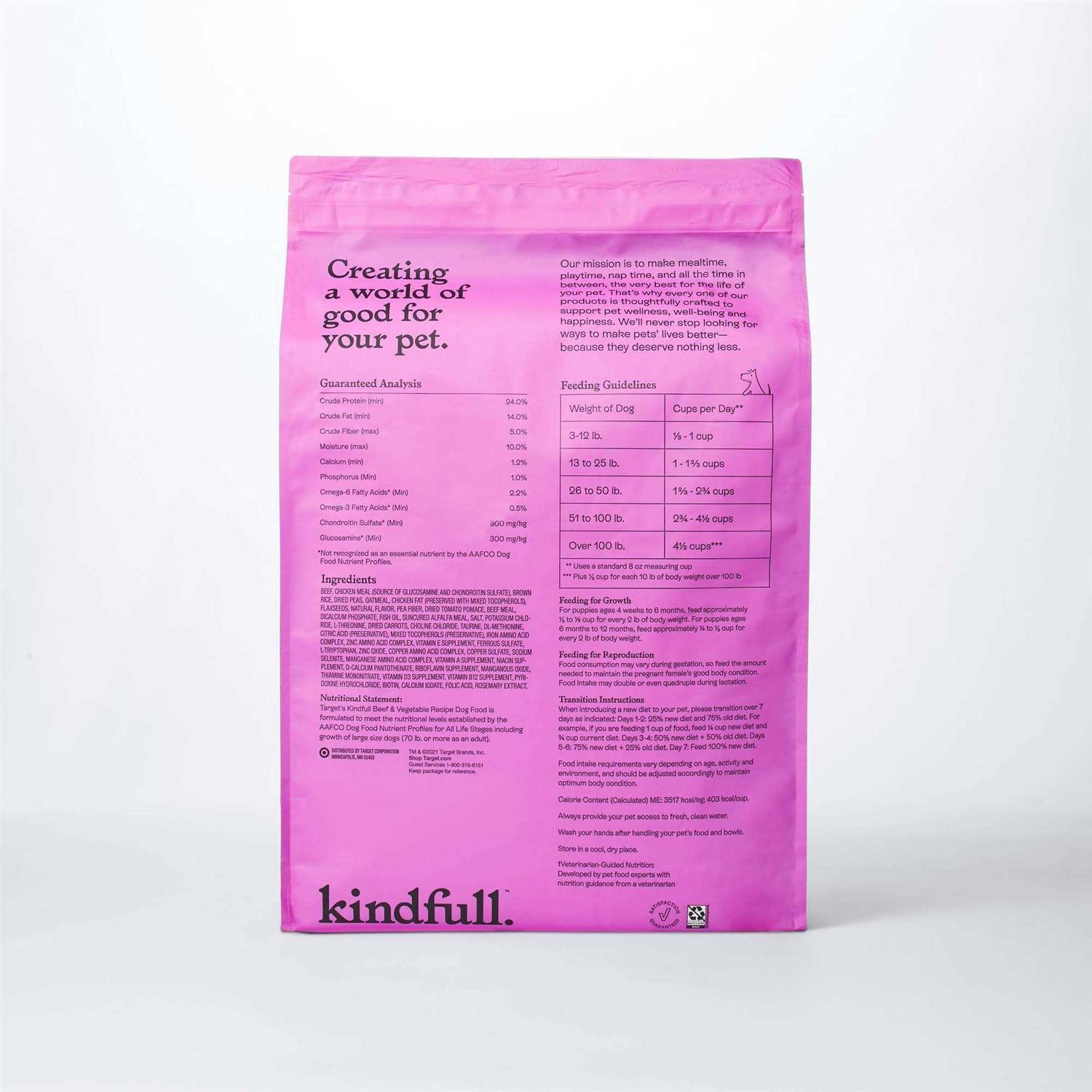 Kindfull Beef and Vegetable Recipe Dry Dog Food - Healthber