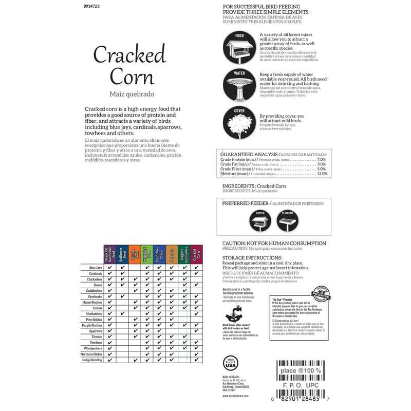 Ace Songbird Corn Cracked Corn - Healthber