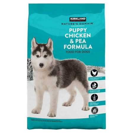 Kirkland Signature Nature’s Domain Puppy Formula Chicken & Pea Dog Food 20 lb - Healthber