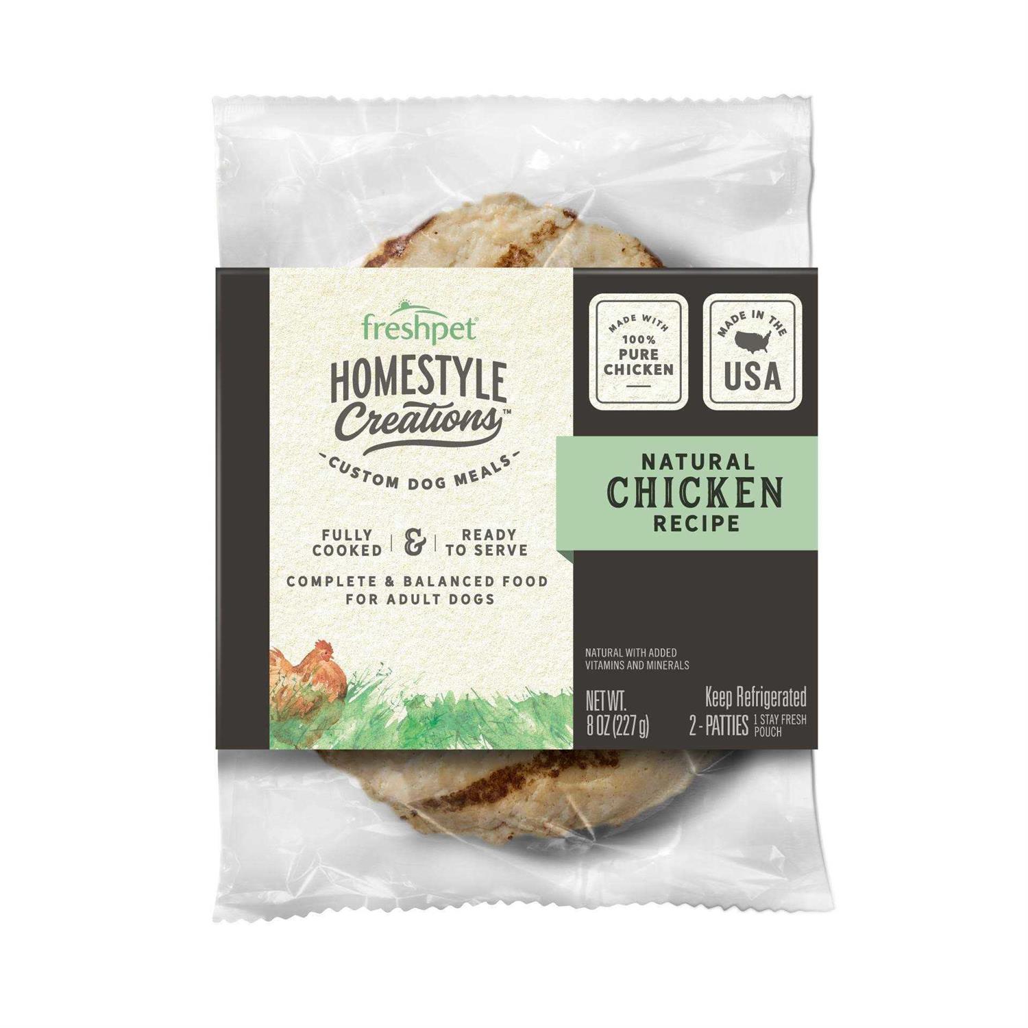 Freshpet Homestyle Creations Chicken Patties Adult Wet Dog Food - Healthber