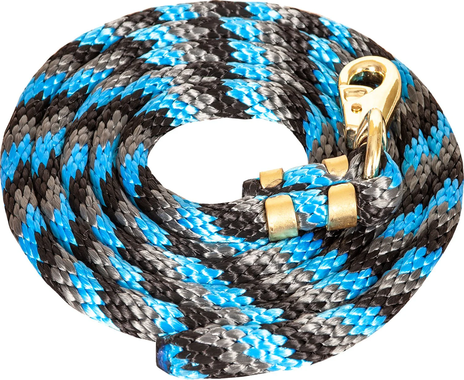 Mustang Poly Colorful Lead Rope, Bull Snap - Healthber