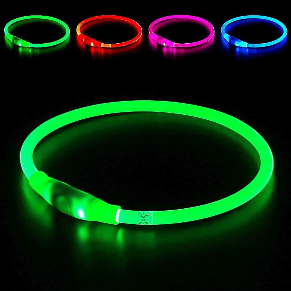 BSEEN Light Dog Collars Rechargeable LED Dog Collar Collar - Healthber