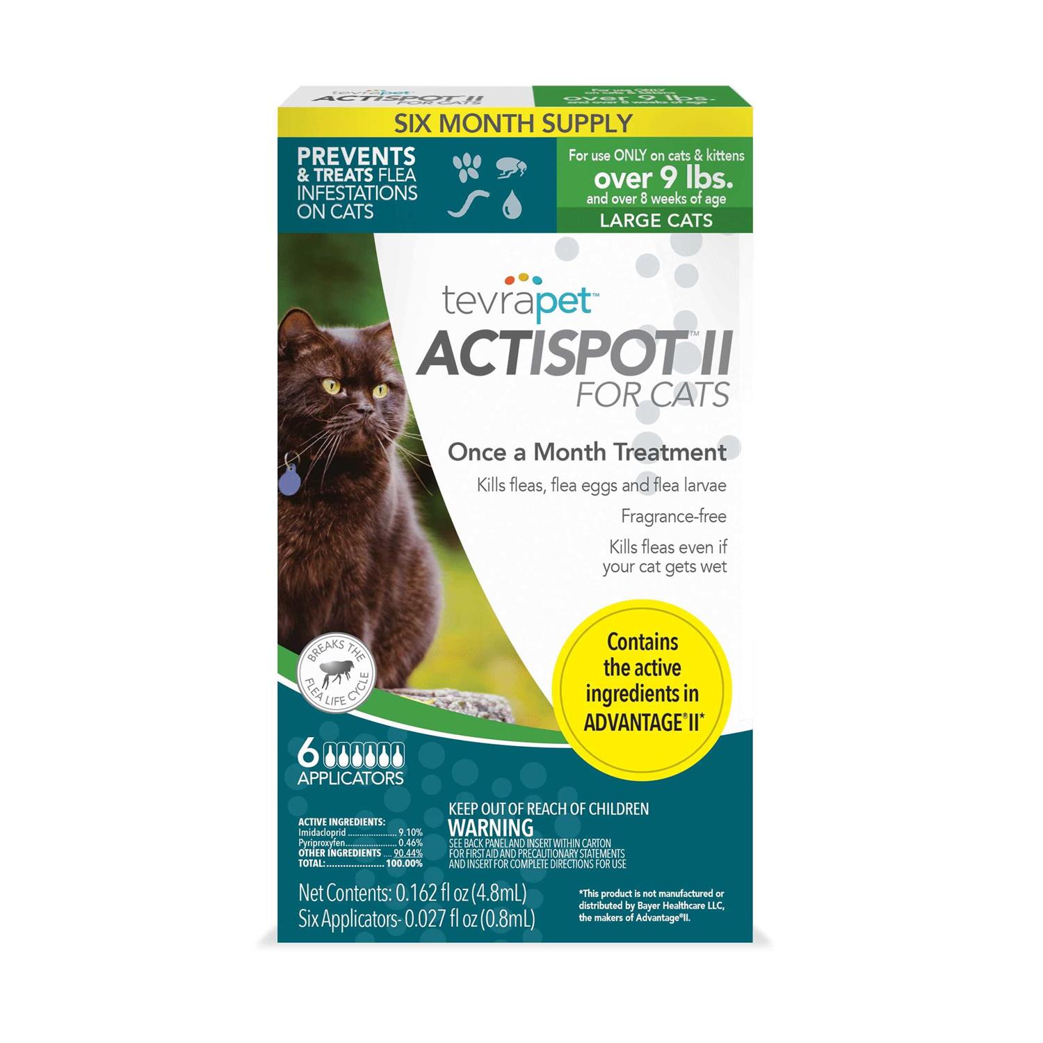 TevraPet Actispot II Flea Treatment for Large Cats - Healthber