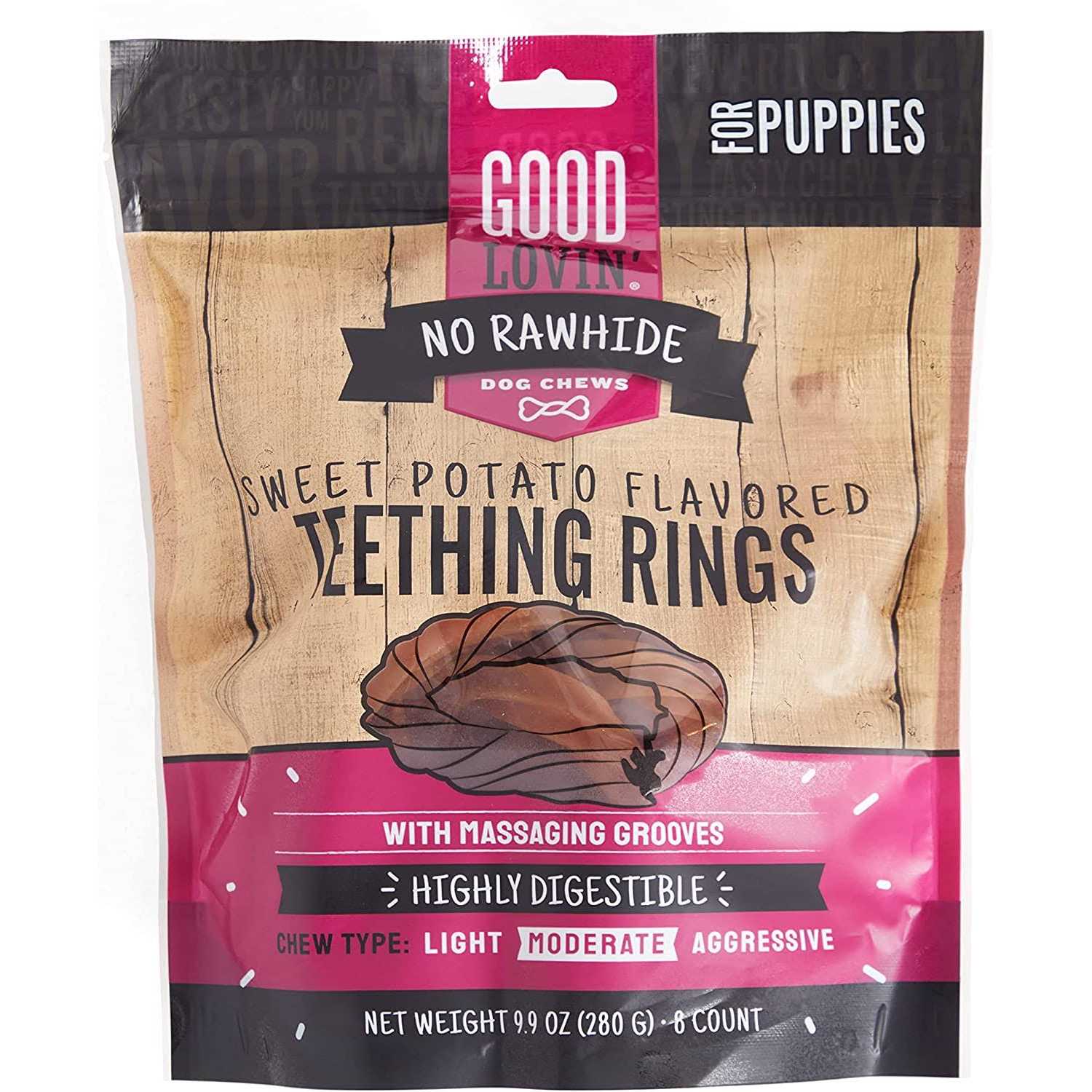 Good Lovin’ Rawhide-Free Sweet Potato Puppy Ring Dog Treats - Healthber
